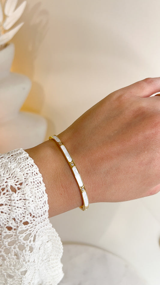 BRACELET JONC WHITE